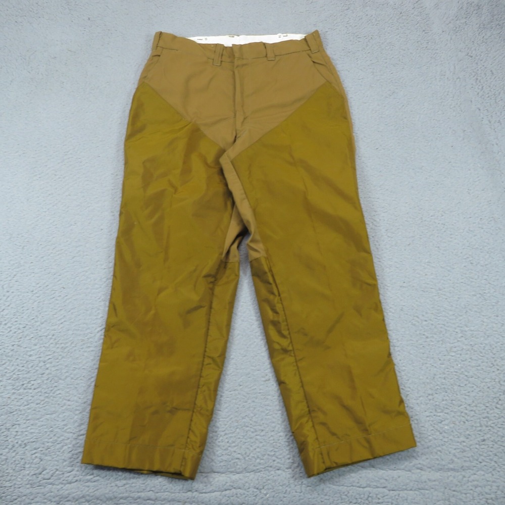 Duxbak Vintage Double Knee Hunting Pants Mens 34x28 Brown Canvas Talon Zip